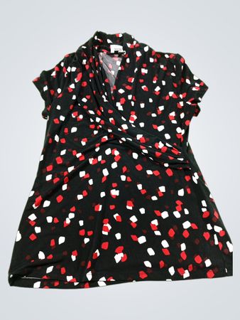 DKNY bedrucktes Kurzarmoberteil