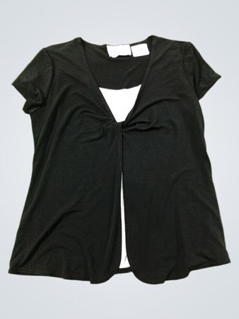 DANIEL LAURENT Black Twist Front Lagenoberteil