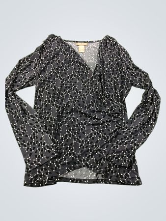 MISS TINA by Tina Knowles Women's Geometric Print Wrap Top