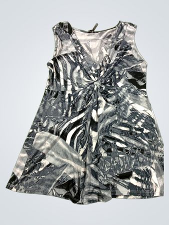 Daisy Fuentes ärmelloses Twist-Front-Top