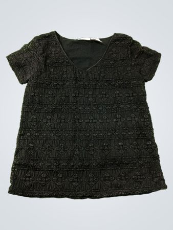 Worthington Stretch schwarzes Spitzenoberteil
