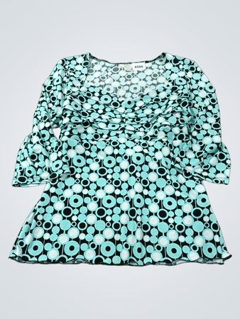 Christopher & Banks Damen-Tunika mit geometrischem Muster und Taillenband