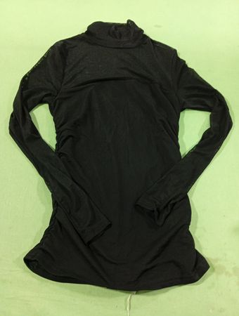 Zeagoo Schwarzes Mesh-Rolli-Oberteil