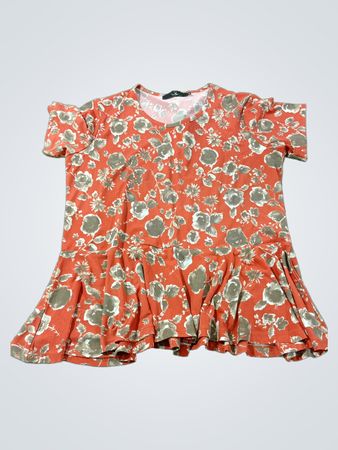 L.O.W.A. Floral-Print-Peplum-Top