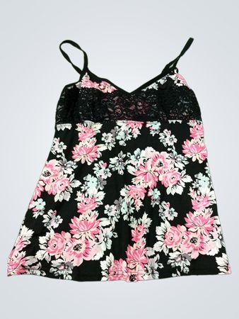 Nanette Lepore Floral Lace Trim Cami