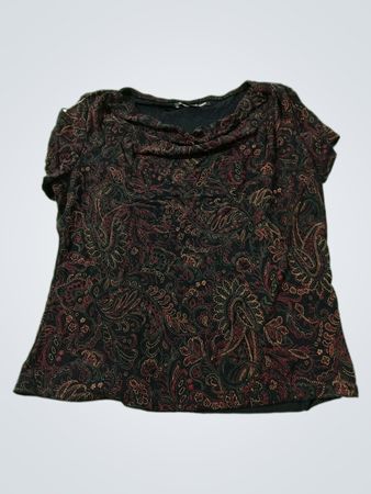 Briggs New York Petite Paisley Print Top