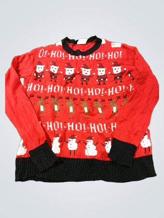 Hässlicher Weihnachts-Übernahme-Roter Weihnachtspullover