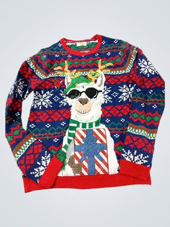 Holiday Time Llama hässlicher Weihnachtspullover