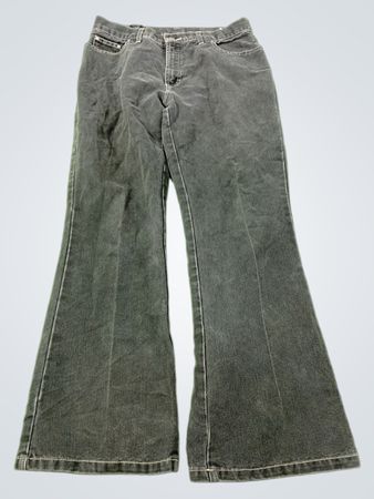 Grau Flared Jeans