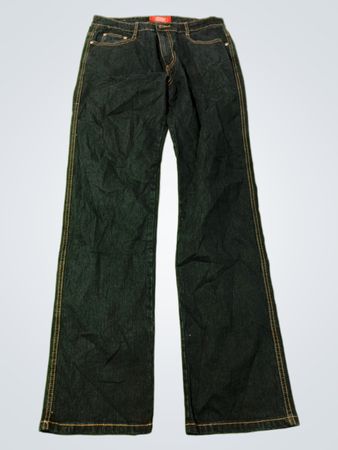 JEANBAY Damenjeans mit verzierten Taschen und Bootcut-Schnitt