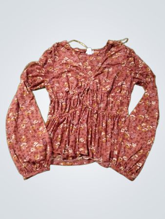 Melrose Bluse mit floralem Print und Peplumschnitt