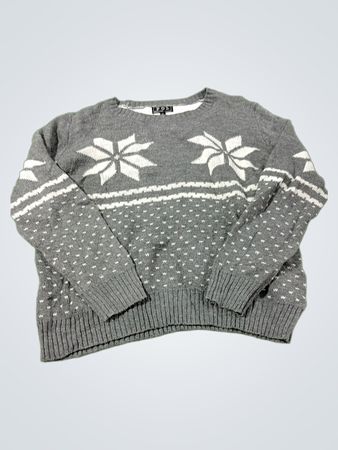 POL Snowflake Pattern Pullover