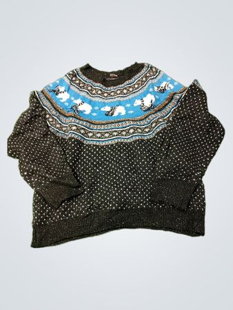 Holiday Time Polar Bear Fair Isle Pullover