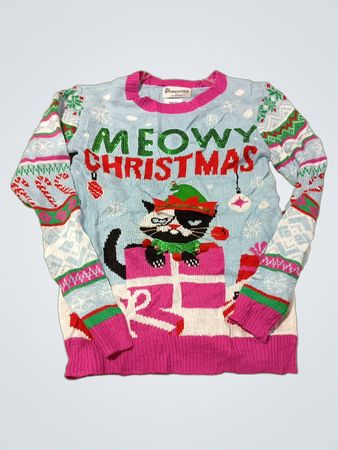 No Boundaries Meowy Christmas Katzenpullover