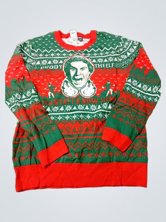Elf Kumpel Der Elf Santa Ich Kenne Ihn Hässlicher Weihnachtspullover
