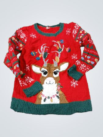 Holiday Time Rentier Weihnachts-Pullover