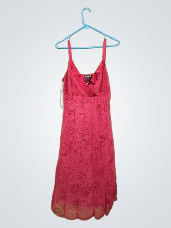 b.i.y.a.c.d.a. Damen Rosa Blumenkleid Größe 12