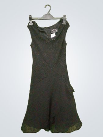 Alex Evenings Petite Schwarzes Verziertes Kleid
