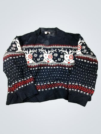 Universal Thread Damen Rundhals Rentier Weihnachts-Pullover