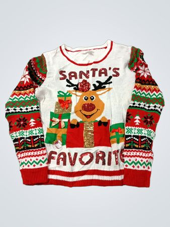 „Santas liebster hässlicher Weihnachtspullover”