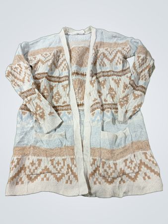 Cardigan mit geometrischem Muster