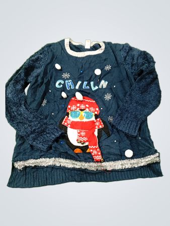 Holiday Time Chillin Pinguin hässlicher Weihnachts-Pullover