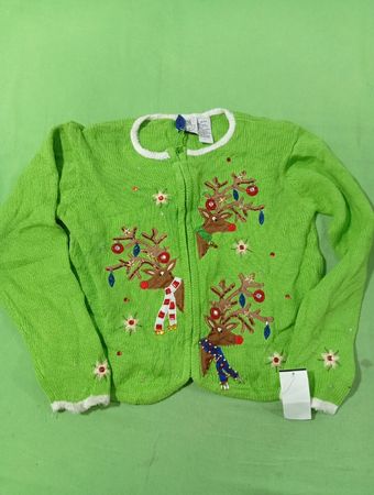 Tiara Girls Rentier Weihnachtsstrickjacke