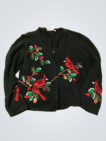 Tiara International Weihnachtskollektion Kardinal-Strickjacke