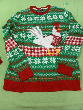 Frohe Feiertage Huhn Hässlicher Weihnachtspullover