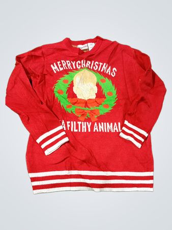 Allein zu Haus Frohe Weihnachten Ein Schmuddeliges Tier Pullover