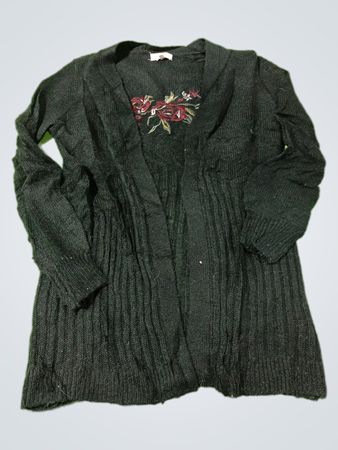Mudd schwarzer bestickter Cardigan