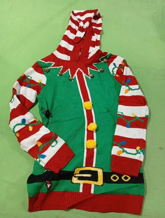 Elf hässlicher Weihnachts-Pullover Hoodie