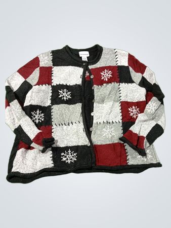 Breckenridge Snowflake Patchwork Cardigan