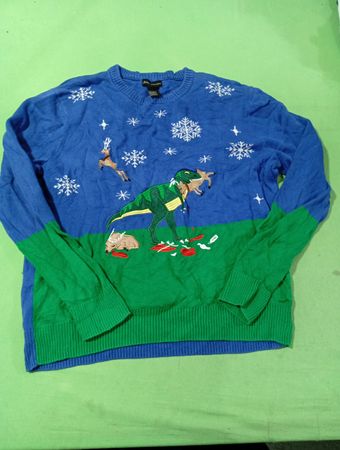 Alex Stevens Dinosaurier-Weihnachtspullover