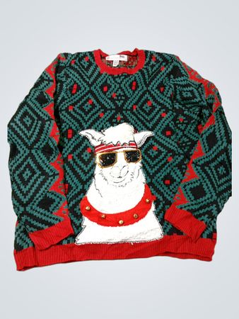 Jolly Sweaters Llama Hässlicher Weihnachts-Pullover