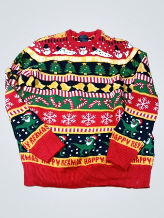 H&M "Happy Rexmas" Ugly Christmas Sweater