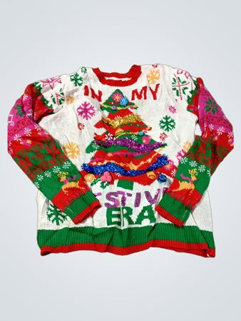 IN MY FESTIVE ERA Weihnachtsbaum-Pullover