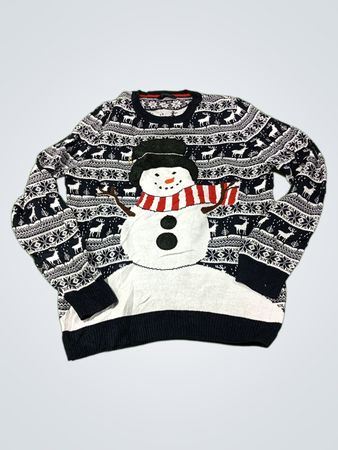 Weihnachts-Schneemann-Pullover