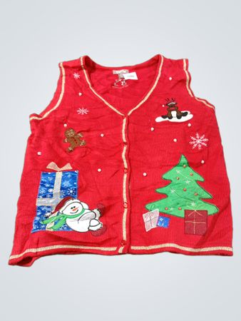 White Stag Rote Weihnachtsweste