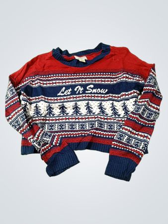 Ruby Moon Lass es schneien Weihnachts-Pullover