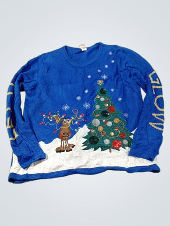 Holiday Time "Glow" Weihnachts-Pullover