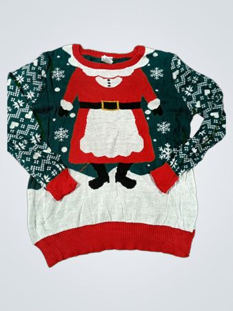 Gut getragener Weihnachts-Pullover