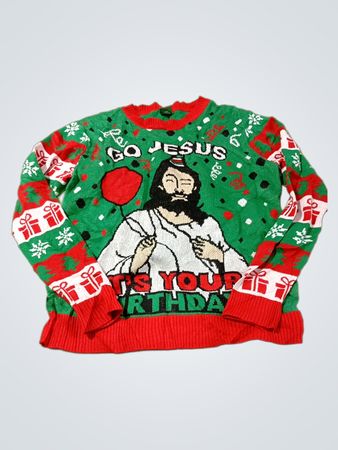 7Stars "Go Jesus It's Your Birthday" hässlicher Weihnachtspullover