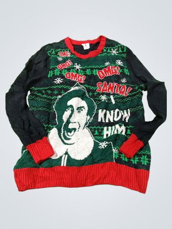 Elf "I Know Him" Ugly Christmas Sweater