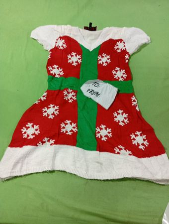 Weihnachtsschneeflocken-Hässlicher-Pullover-Kleid