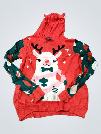 Gut getragener Weihnachtspullover