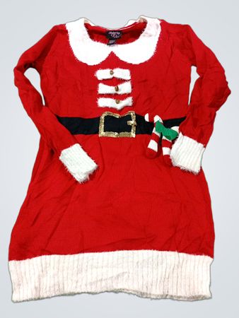 Damen-Weihnachtspulloverkleid