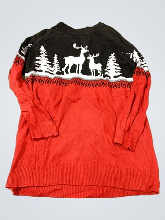 SLR Herrenkollektion Weihnachts-Pullover mit Rentier und Bäumen