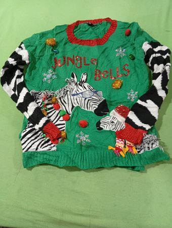 United States Pullover Jungle Bells Feiertagshässlicher Weihnachts-Pullover