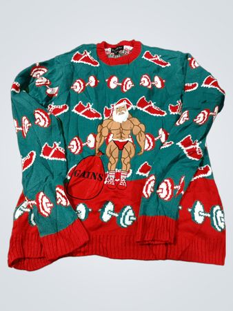 Blizzard Bay "Gains" Santa Ugly Christmas Sweater